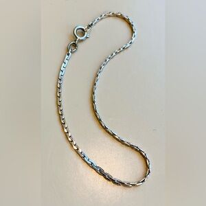 Sterling Silver C Link Chain Bracelet